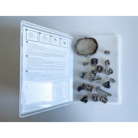 STAMPIN UP Stamp set - MEMORABLE MOMENTS - Large Numbers, Anniversary, Birthday - Picture 5 of 7